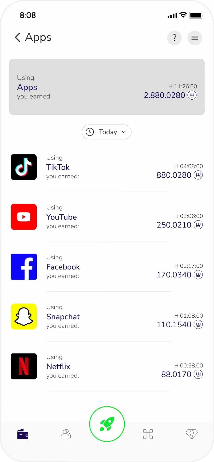 Screen App List- Light Border (2)